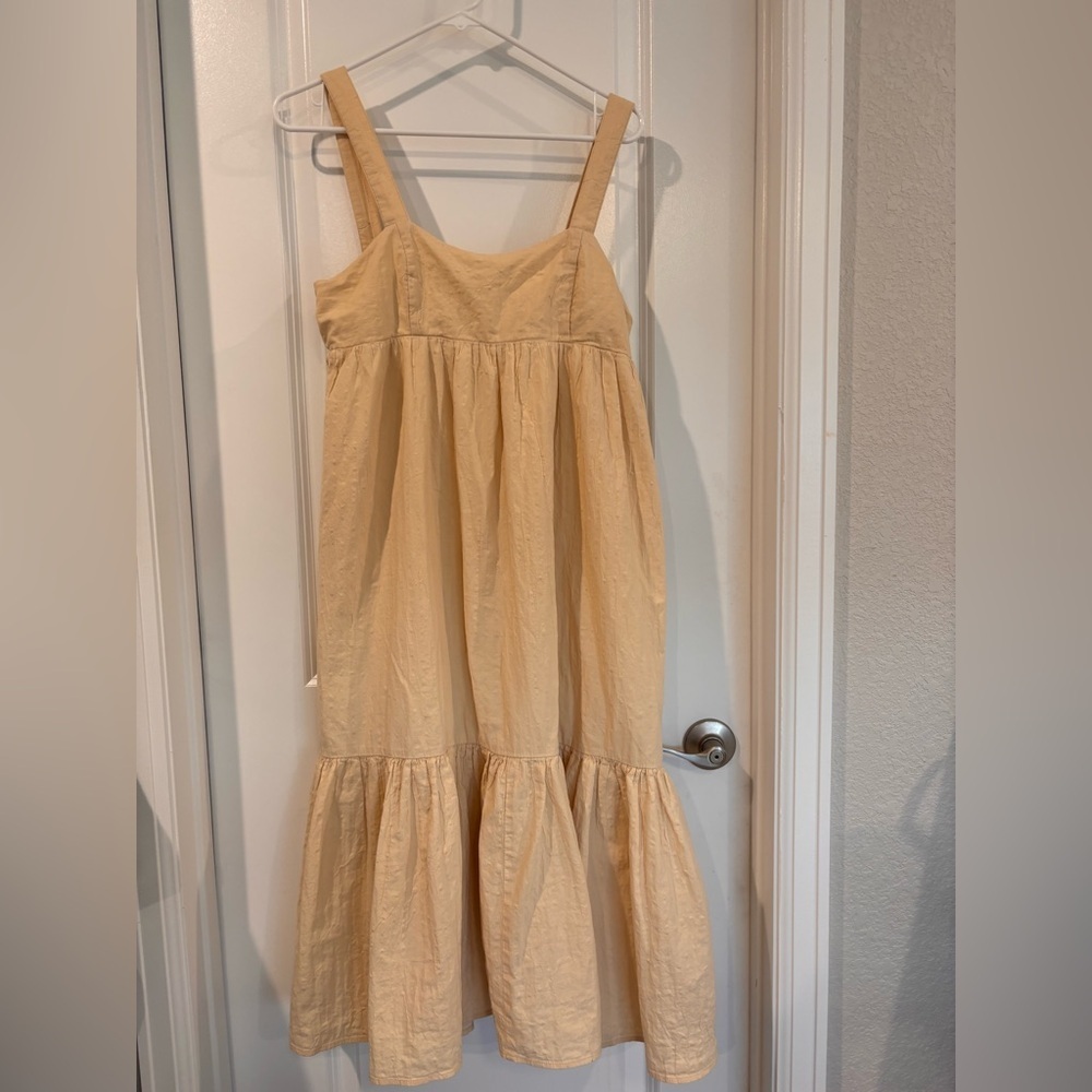 Moon River Cream Maxi Sun Dress